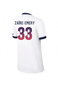 Paris Saint-Germain Warren Zaire-Emery #33 Jalkapallovaatteet Naisten Vieraspaita 2026-27 Lyhythihainen